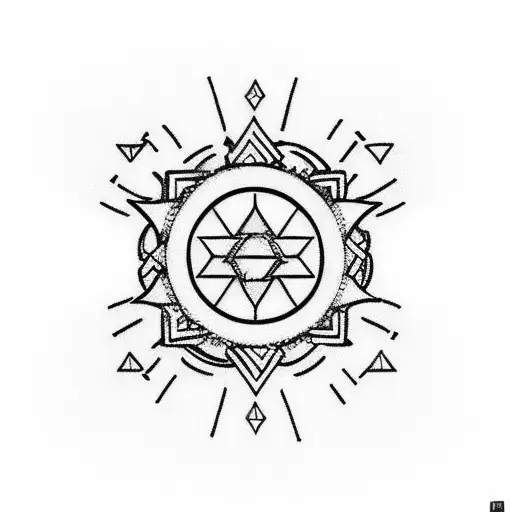small tattoo for upper middle back for man in a circle with lotus flower and viking symbol create your own reality tattoo design idea