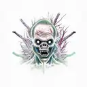 vegetales  zombie  tattoo design idea