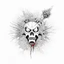 vegetales  zombie  tattoo design idea