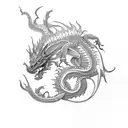 bruce lee dragon tattoo design idea
