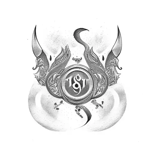  numbers 812 in different fonts, with associations of St. Petersburg tattoo design idea