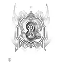  numbers 812 in different fonts, with associations of St. Petersburg tattoo design idea