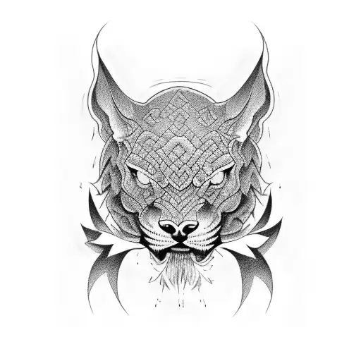 pantera negra tattoo design idea