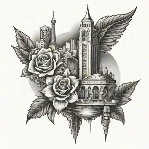 Las Vegas, New York City, Nashville, Hilton Head tattoo design idea
