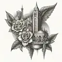 Las Vegas, New York City, Nashville, Hilton Head tattoo design idea
