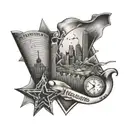 Las Vegas, New York City, Nashville, Hilton Head tattoo design idea