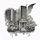 Las Vegas, New York City, Nashville, Hilton Head tattoo design idea