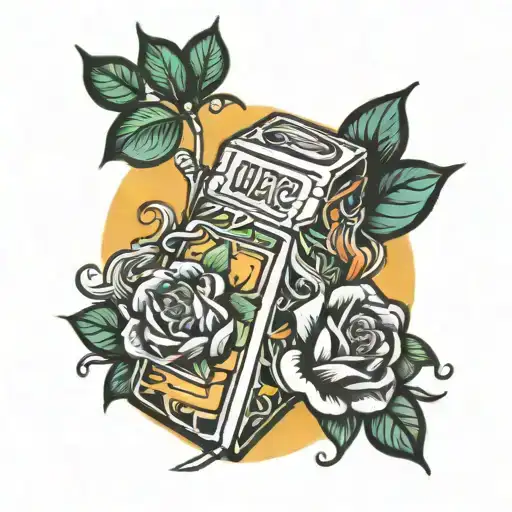 Juice box tattoo design idea