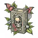 Juice box tattoo design idea