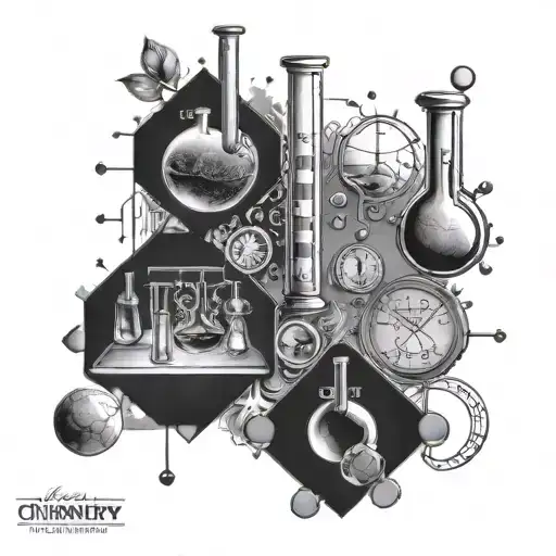 chemistry formulas biology tattoo design idea