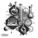 chemistry formulas biology tattoo design idea