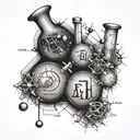 chemistry formulas biology tattoo design idea