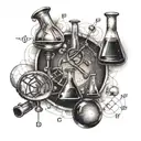 chemistry formulas biology tattoo design idea