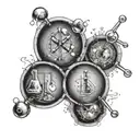 chemistry formulas biology tattoo design idea