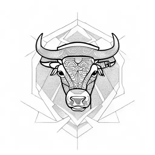 spanish bull tattoo design idea