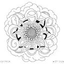 three clocks with Violet  Larkspur and chrysanthemum  Three clocks tattoo design idea