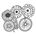 three clocks with Violet  Larkspur and chrysanthemum  Three clocks tattoo design idea