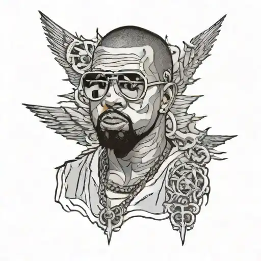 kanye west album tattoo design idea
