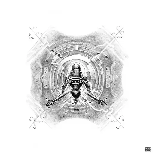 buzz light year autism puzzle nkblot  tattoo design idea