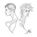 me vs me tattoo design idea