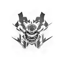 Terrorific monster tattoo design idea