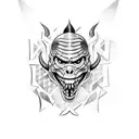 Terrorific monster tattoo design idea