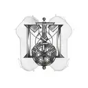 Incorporate Nordic runes into a tattoo representing the client's occupation as a physical therapist tattoo design idea