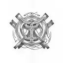 Incorporate Nordic runes into a tattoo representing the client's occupation as a physical therapist tattoo design idea