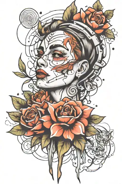 logic over emotion  tattoo design idea