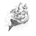 Burn the Ships tattoo design idea