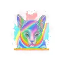 rainbow bridge tattoo design idea