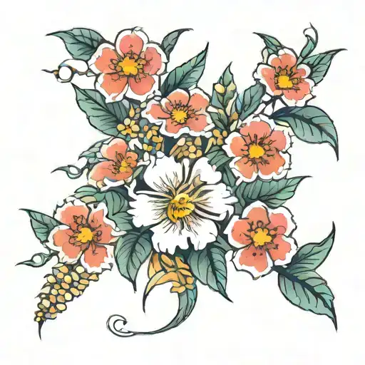 nankurunaisa flower at tattoo design idea