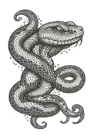 snake mandala design tattoo design idea