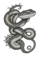 snake mandala design tattoo design idea