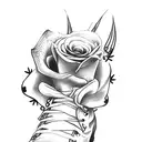 cowgirl boots with cross and roses with thorns  tattoo design idea