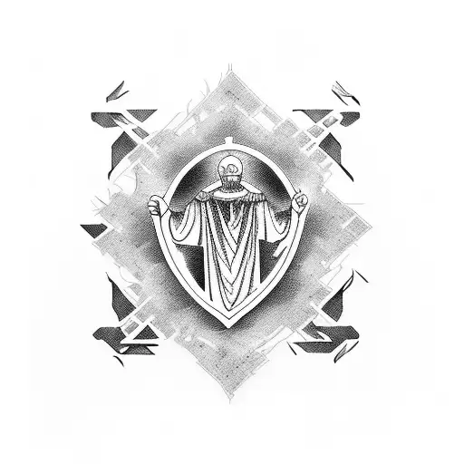 romans 12:19 bible verse tattoo design idea