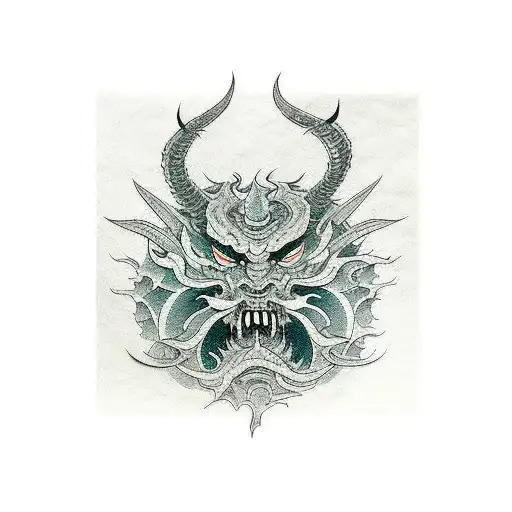 demon slayer  tattoo design idea