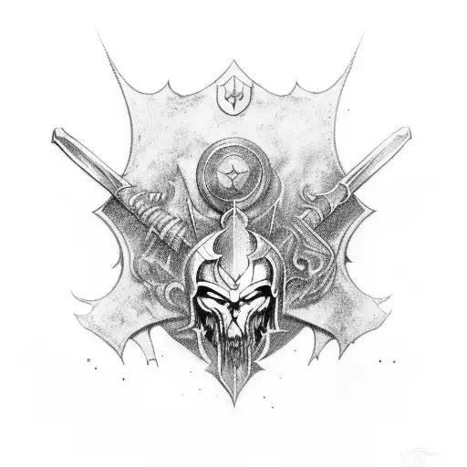 illustrate the paranormal order scene where Kaiser sacrifices himself. tattoo design idea