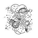 overthinker with birth year  tattoo design idea