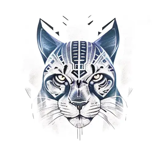 black panther tattoo design idea