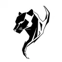 black panther tattoo design idea