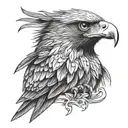 wedge tail eagle tattoo design idea