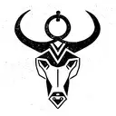 Taurus Zodiac sign tattoo design idea