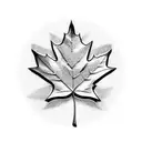 Maple Leaf tattoo design idea