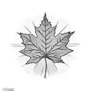 Maple Leaf tattoo design idea