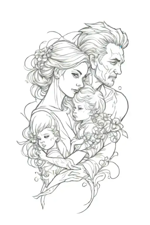daughters appreciation to dad tattoo design idea