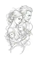 daughters appreciation to dad tattoo design idea