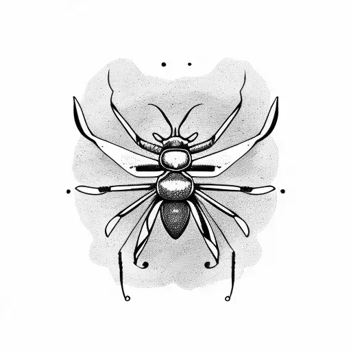 horned Hercules beetle from animal crossing tattoo design idea