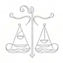 Aries and libra combination tattoo tattoo design idea