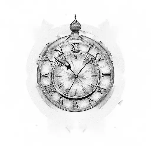 A captivating sketch-style tattoo featuring a clock displaying the significant date 27 June 2020 in Roman numerals, embellished with graceful feathers and the name Abdelmonem, elegantly wrapping around the forearm. tattoo design idea